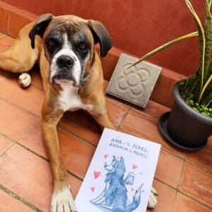 Lámina «Ama a tu perro»